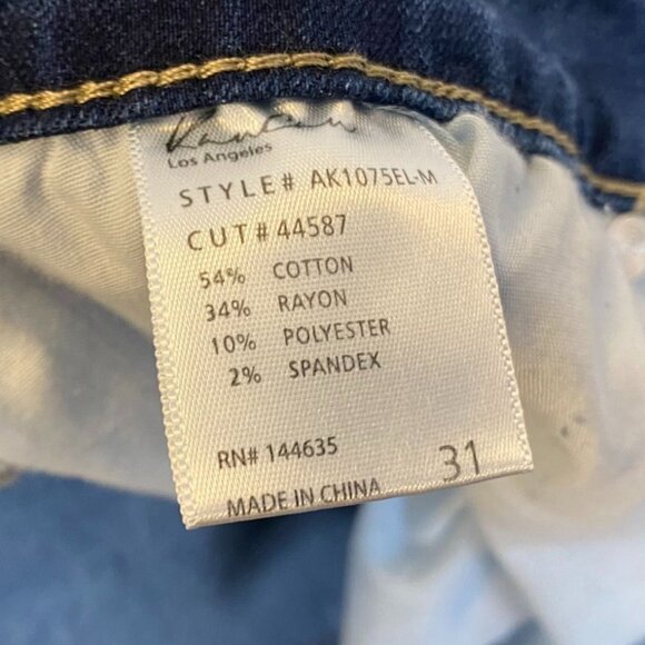 KanCan Women's Jeans Size 31 High Rise Button Fly Medium Wash Straight-Leg Denim - Picture 6 of 12